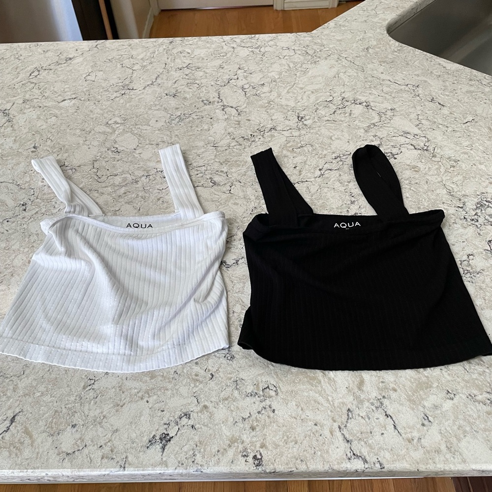 TWO! Aqua Crop Tops